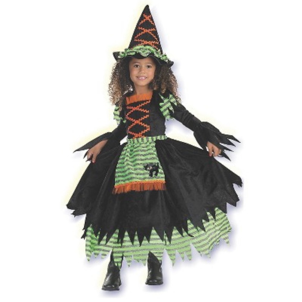 Story book witch Halloween 🎃 Costume for Kids - Black and Green